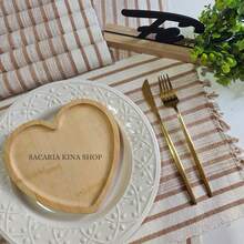 American Chic Placemat Set, 7 Pieces Including 1 Runner And 6 Placemats, Beautifully Woven For A Table Setting. - Raw With Beige Stripe - View 2