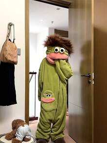 Women Lounge Jumpsuits - màu xanh lá - Xem 2