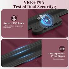 YSTYLE 3/5 Piece Hardside Luggage Set (12, 18, 20, 24, 28 Inch), With Scratch-Resistant And Impact-Resistant ABS Shells, Spacious Design And Four 360-Degree Spinner Wheels - Red - View 6