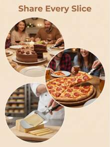 1pc Stainless Steel Cake Scoop, Made Of Stainless Steel, It Is Durable And Resistant To Rust. It Is Used For Cake Slicing / Pizza Transfer / Cheese Cutting. The Non-Slip Handle And Smooth Surface Make It Easy To Clean. It Is A Small Household Baking Tool. - Multicolor - View 7