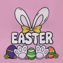 1pc Easter Bunny Print Pet Dog Dress, Suitable For Small/Medium Dogs, Cats, Easter Party Holiday Costume Gift - Pink - View 8