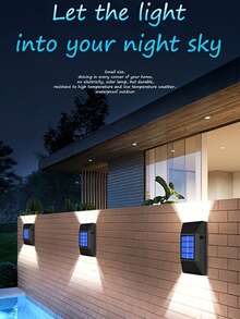 ✨2 Pack Solar Powered LED Step Lights, Waterproof Outdoor Deck Lights, Wireless Wall Mount Fence Lights For Patio Yard Stairs, Auto On/Off Dusk To Dawn Garden Lighting Decor - trắng - Xem 7