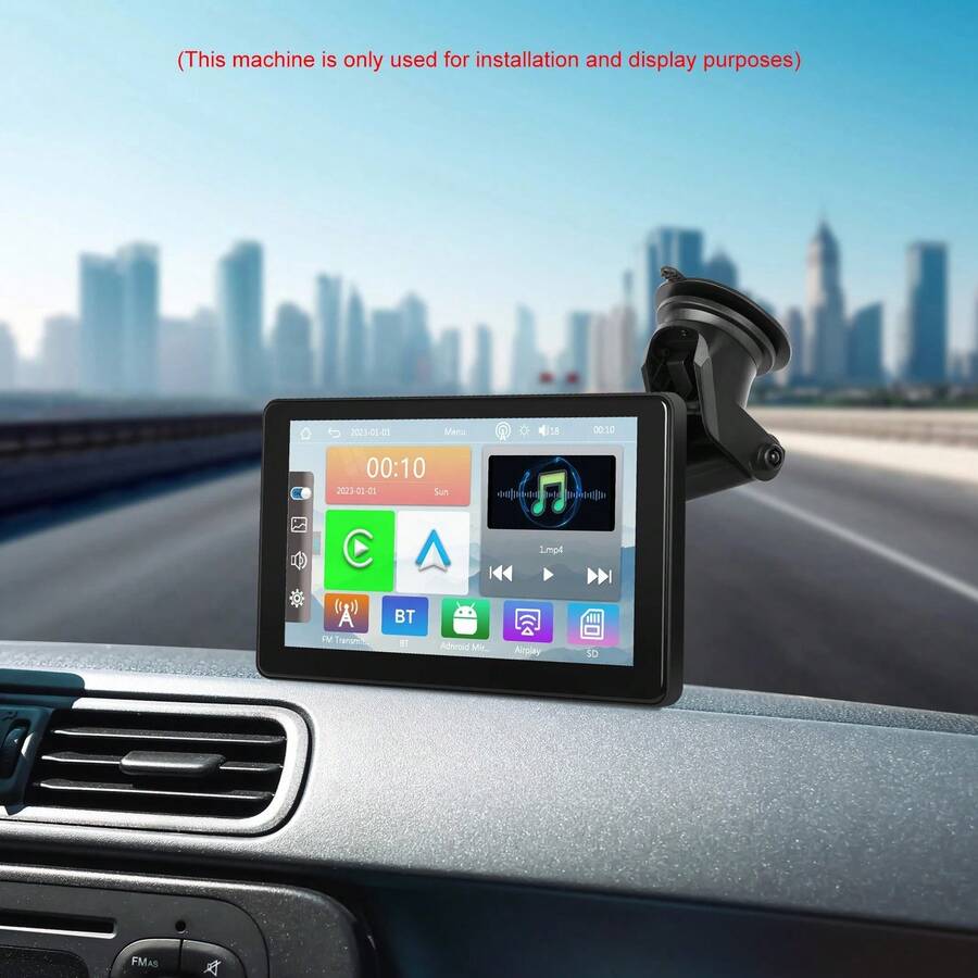 2026 New Wireless CarPlay And Android Auto 2-In-1 CarPlay Without Card 7 Inch Car Radio Multimedia Video Player Wireless CarPlay And Wireless Android Auto Portable Universal Car Display With Camera - A - View 1