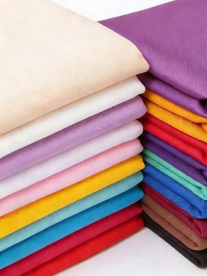 1pc Solid Color Polyester Woven Fabric, Wrinkle-Resistant, Excellent Drape, Suitable For Apparel And Home Textile DIY