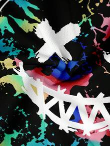 Men's Casual Street Style Short Sleeve Top And Pants Set - Multicolor - View 3