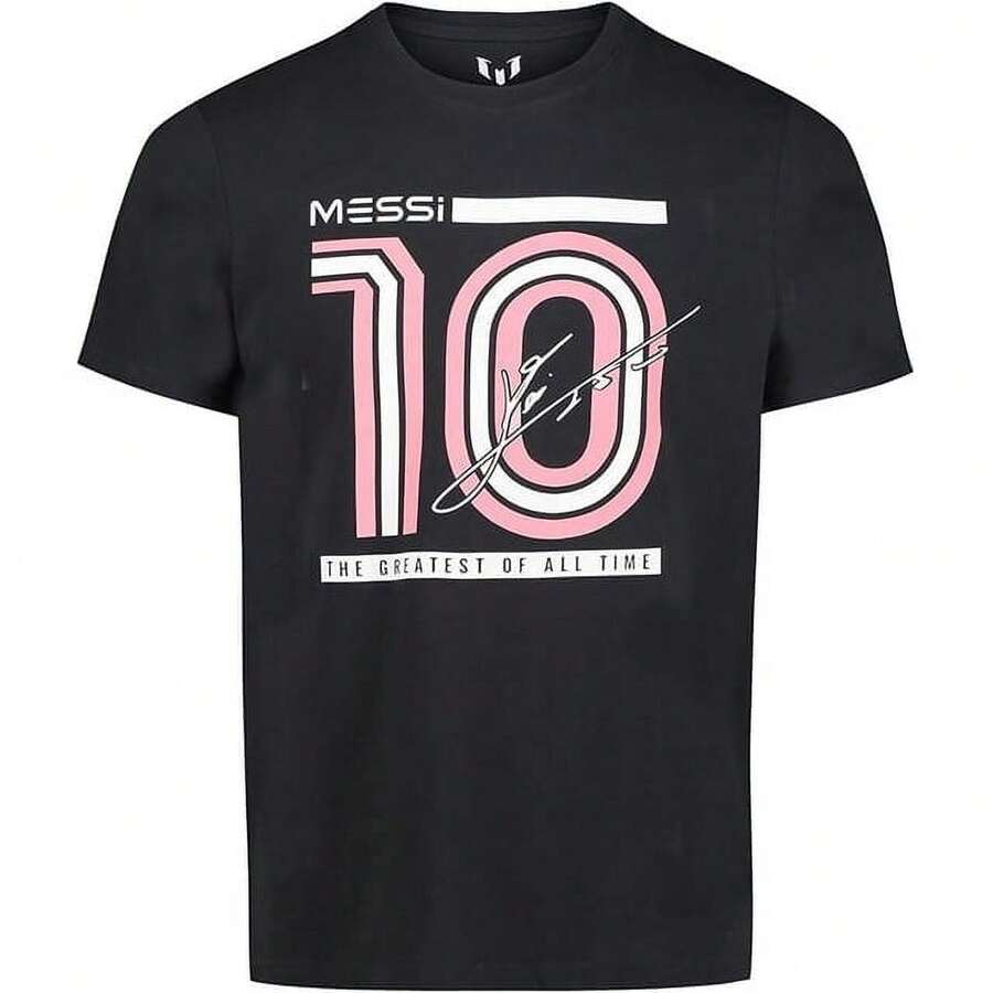 Messis Little Boys' 10 Signature Black Graphic T-Shirt. Sizes 2T, 3T & 4 4T. New! - 黑色 - 查看 1