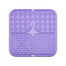 1pcs Square Dog Lick Mat, Silicone Slow Feeder Dog Bowl Mat With Suction Cup, Dog Training Pad - Multicolor - View 8