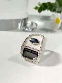 Penghitung Cincin Elektronik Bunga Berlian Imitasi Elegan (Fungsi Reset, Ukuran Cincin Dapat Diatur) + Penghitung Cincin, Tersedia Berbagai Warna untuk Menghitung dari 0 hingga 99999 (Cocok untuk Sholat Ramadhan, Pelacakan Aktivitas, dll.) - Beraneka warna - View 17