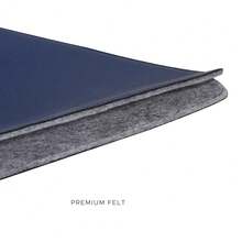 Laptop Sleeve 13 Inch Precisely Compatible With  Air M4 2025-2018 &  Pro M2 2022 M1 2020-2016, Faux Leather Cover Case, Midnight Blue - 午夜藍 - 查看 6