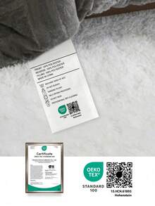 2/3件套格子法兰绒床上用品套装 - 柔软蓬松的人造毛皮被子，舒适柔软的毛绒床上用品套装，奢华毛绒床上用品套装，包含1条被子和1/2个枕套，通过Oeko-Tex认证 - 灰色 - 查看 9