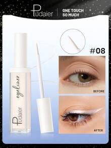 Pudaier 12 Colors Pearlescent Glitter Liquid Eyeliner Pen, Quick Dry Waterproof Pearl Eyeliner, Long-Lasting Smudge-Proof, Perfect Eyeliner Choice - #08 - View 1
