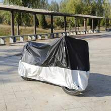 Cubierta para vehículo eléctrico engrosada, diseño empalmado, cubierta para motocicleta a prueba de nieve, viento e agua. - XXL - Ver 1