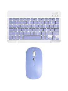 Teclado inalámbrico ultra delgado y portátil, diseño silencioso, adecuado para chicas, compatible con smartphones, ordenadores portátiles y tabletas con teclas cuadradas de 10 pulgadas, conexión Bluetooth, compatible con 3 sistemas operativos - multicolor - Ver 15