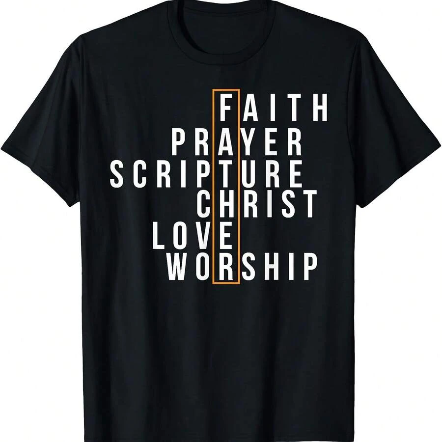 Camiseta del Día del Padre: Padre Religioso, Cristiano, Creyente, Paternidad - Negro - Ver 1