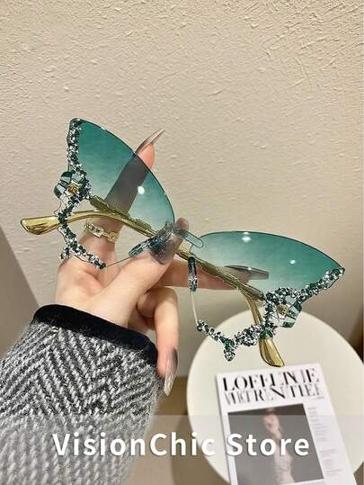 1 Pair, 10 Pairs Fashionable Butterfly Glasses, Suitable For St. Patrick's Day Parades, Concerts, Celebrations, Dancing, Unisex St. Patrick's Day Accessories