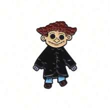 6pcs/Set Kawaii Cartoon Character Family Metal Badge Brooch Decor Dress Accessories Pin For Clothes Bag Charm School Office Accessories Shirts Jacket Jewelry Christmas Halloween Clothes Pin Funny Cute Teacher Gifts - 彩色 - 查看 7