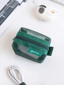 1PC/6PCS Transparent Mesh Storage Bag, Data Cable Digital Bag, Change Bag, Card Key, Bus Card, Headphone Bag, Charging Head Bag, Transparent Mesh Change Sundries Storage Bag, Three-Dimensional Portable Card Storage Bag For Going Out, Cosmetics Storage Bag - Multicolor - View 16