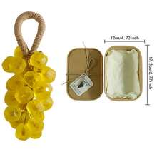 Peach Gemstone Grape Soap/Household Cleaning, Handmade DIY Gemstone Transparent Grape String Soap Gift Box, An Excellent Gift For Family And Friends During Holidays - Solid State - View 14