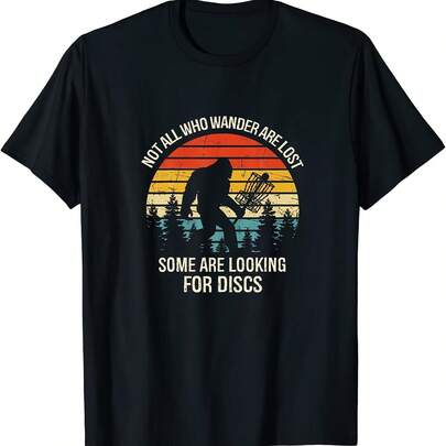 Camiseta Nova Disc Golf Deportes Divertido Bigfoot M-3XL-