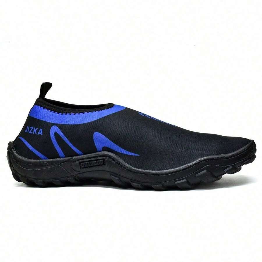 Sapatilha Aquatica Neoprene Tenis Meia Calce Facil Tratorada - Azul - Visão 1