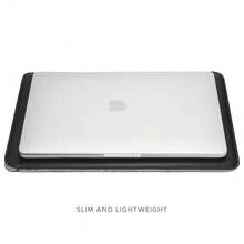Laptop Sleeve 15 Inch Precisely Compatible With MacBook Air 15\ M4 2025 A3241 & M3 2024 A3114 & M2 2023 A2941, Faux Leather Cover Case, Black - 黑色的 - 查看 5