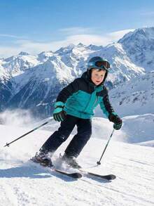 1双保暖加厚防水冬季儿童滑雪手套及配套亲子滑雪手套 - 彩色 - 查看 13