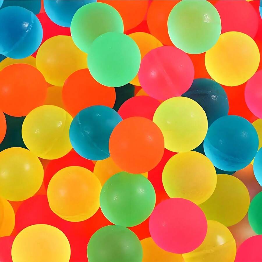 2/5/8个装夜光弹力球 - 散装弹力球，发光派对礼品和糖果袋填充物 - 彩色 - 查看 1