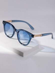 1 pièce Lunettes de mode rétro classiques à petite monture œil de chat, accessoires en métal, lunettes de mode punk minimalistes haut de gamme pour la plage, les fêtes de rue - Multicolore - Voir 8