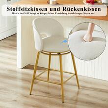 Dining Chairs - Beige + Fabric - View 2