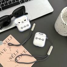 音乐设计保护套，兼容苹果蓝牙耳机，防刮防震，适用于苹果蓝牙Wave耳机。 - 無色 - 查看 6