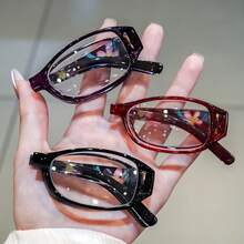 【眼镜盒需另购】3副可折叠老花镜，女士小巧可折叠老花镜 - A - 查看 17