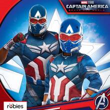 KIWI Captain America Costume For Kids - Officially Licensed Character Costume - Authentic Superhero Costume - Captain America Costume For Kids - Perfect For Parties And Carnival - Easy To Put On And Take Off, Comfortable And Lightweight Fabric - 彩色 - 查看 7