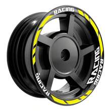10-Inch Reflective Neon Wheel Sticker Decal Kit For WS150 W150 - Reflective Yellow / Reflective White - View 1