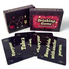 50张/套全新紫色饮酒派对卡牌游戏，多人团队建设桌游，情侣游戏，休闲娱乐派对经典游戏卡牌，情人节、万圣节、圣诞节、感恩节假期理想之选 - 彩色 - 查看 7