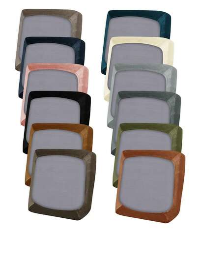 1pc Solid Color Silver Fox Velvet Sofa Seat Cushion Cover + Pillow Case, All-Season Modern Minimalist Stretch Sofa Pad Cover, Scratch-Resistant, Anti-Slip, Dust-Proof, Washable, Suitable For Living Room, Bedroom, Study, Pillow Case Only