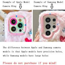 2025 New Plush Cute Cartoon Rabbit Ear Phone Case With Bracket Function, Compatible With Apple 11 12 13 14 15 16 17 Air Pro Max, Galaxy S23 S24 S25 S26 Plus Ultra, A14 A15 A16 A17 A05S A35 A26 A36 A56 A54 A55 A56 4G/5G, Shockproof Soft TPU Protective Cover - Mauve Purple - View 11
