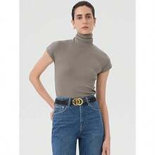 1pc Ladies' Cowhide Belt, All-Match Ornamental Waistband, Suitable For Business And Casual Outfits, Simple Design With High-End Vibe - Multicolor - View 3