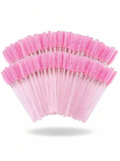 500/100/50 Einweg-Wimpernverlängerungs-Pinsel, Wimpern-Make-up-Pinsel, Applikator-Stift, Wimpernkrausler-Pinsel, spezieller Pinsel für Wimpernverlängerung, Augenbrauen-Make-up-Pinsel, Augenbrauen-Pinsel, Lidschatten-Pinsel, Trocknungspinsel, Trocknungspinsel (Kristallpulver)