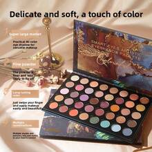 NOVO Soft & Adhesive Eyeshadow Palette, 40-Color Oil-Painting Style, Suitable For Daily Creative & Office Looks - 02# - View 6