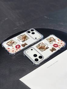 1 Customized Anti Fall Transparent Phone Case Can Be Customized With Photos Of Family, Couples, And Friends, Compatible With Names Compatible With IPhone11/12/13/14/15/16 Pro/16 Plus/16 Pro Max/17/17/17/17 Air/17 Pro/17 Pro Max/ Pixel 9A/S24/S25 Ultra/S25 Plus/S25 Edge/A17/A07, And Models Such As Moto G85. Suitable As A Valentine's Day Gift For People - Clear - View 9