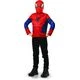 KIWI Déguisement Spiderman (haut et masque) - Produit sous licence officielle - Authentique costume de super-héros - Idéal pour les fêtes et le carnaval - Facile à enfiler et à retirer, tissu confortable et léger - Multicolore - Voir 2