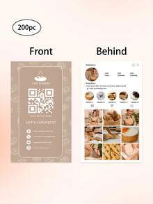 200pcs Personalized Business Cards,Bakery Business Card Template, Customize Photo And Text,Baking Business Cards, Cafe Business Card, Cake Business Card, Custom Design, Business Card, Canva Editable - A - View 12