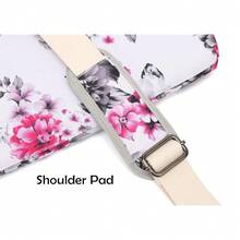 Chrysanthemum Pattern Water Resistant Laptop Shoulder Messenger Bag For MacBook Pro 16 Inch And 15.6 Inch 16 Inch Laptop - 菊花 - 查看 8