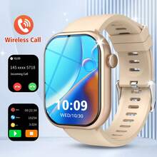 Inteligentny zegarek, obsługuje bezprzewodowe połączenia i wybieranie numerów, wiele trybów sportowych, przypomnienia o połączeniach i odrzucanie ich, przypomnienia o wiadomościach, kompatybilny z systemami iOS/Android, świetny prezent na Boże Narodzenie, Nowy Rok i Walentynki - Wielokolorowe - Zobacz 11