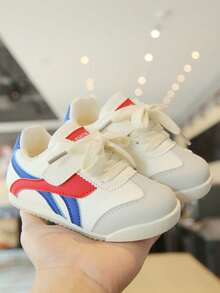 2026 Spring/Autumn New Children Sports Shoes, Girls' Training Shoes, Boys' Casual Sneakers, Infant Soft Bottom Running Shoes - Red - View 4