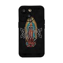 Estuche para teléfono con diseño gráfico de Saints compatible con Samsung  17,  16 Pro Max,  15 Pro Max,  13 y  12. Fabricado en material TPU, elegante y de primera calidad, resistente al agua, a los golpes y a los arañazos. Un regalo perfecto para familiares, amigos, seres queridos, novios, novias y aniversarios. - Negro - Ver 2