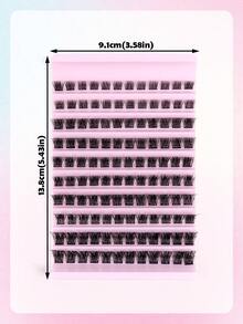 MAANGE 120片CC卷翘猫眼假睫毛 - 单片装，新手友好，DIY睫毛，适合角色扮演、动漫和日常妆容，角色扮演睫毛，睫毛簇，假睫毛，单片假睫毛，仿真睫毛 - 黑色 - 查看 5