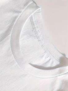 Most Definitely Not All In A Row Printed Premium Cotton T-Shirts Men Summer Short Sleeve Tees Casual Tops - 白色 - 查看 4