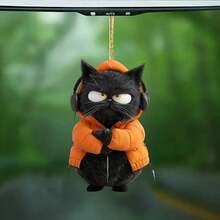 1 Classic Black Cat Ornament - Perfect Choice For Party Atmosphere Decoration | Home Decor / Car Accessory / Office Decoration / Party Prop / Black Cat Theme - 1pc - View 4