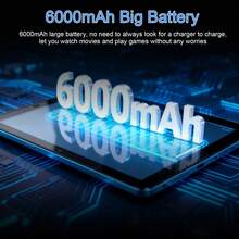 Qetupa 安卓 15 10.1 英寸平板电脑，配备保护套、键盘和鼠标，8GB 运行内存 + 256GB 机身存储（支持 1TB SD 卡扩展），MTK6771 八核 2.0GHz 处理器，高清 (1280x800) IPS 触控屏，500 万像素前置摄像头和 800 万像素后置摄像头，6000mAh 电池，支持蓝牙 5.2、802.11ax Wi-Fi 6、GPS 和 Type-C 充电接口。 - 橘色 - 查看 5